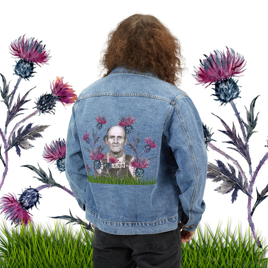 "Free Sammy" printed Denim Jacket