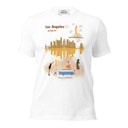 #RepYourBlock Los Angeles White Tee